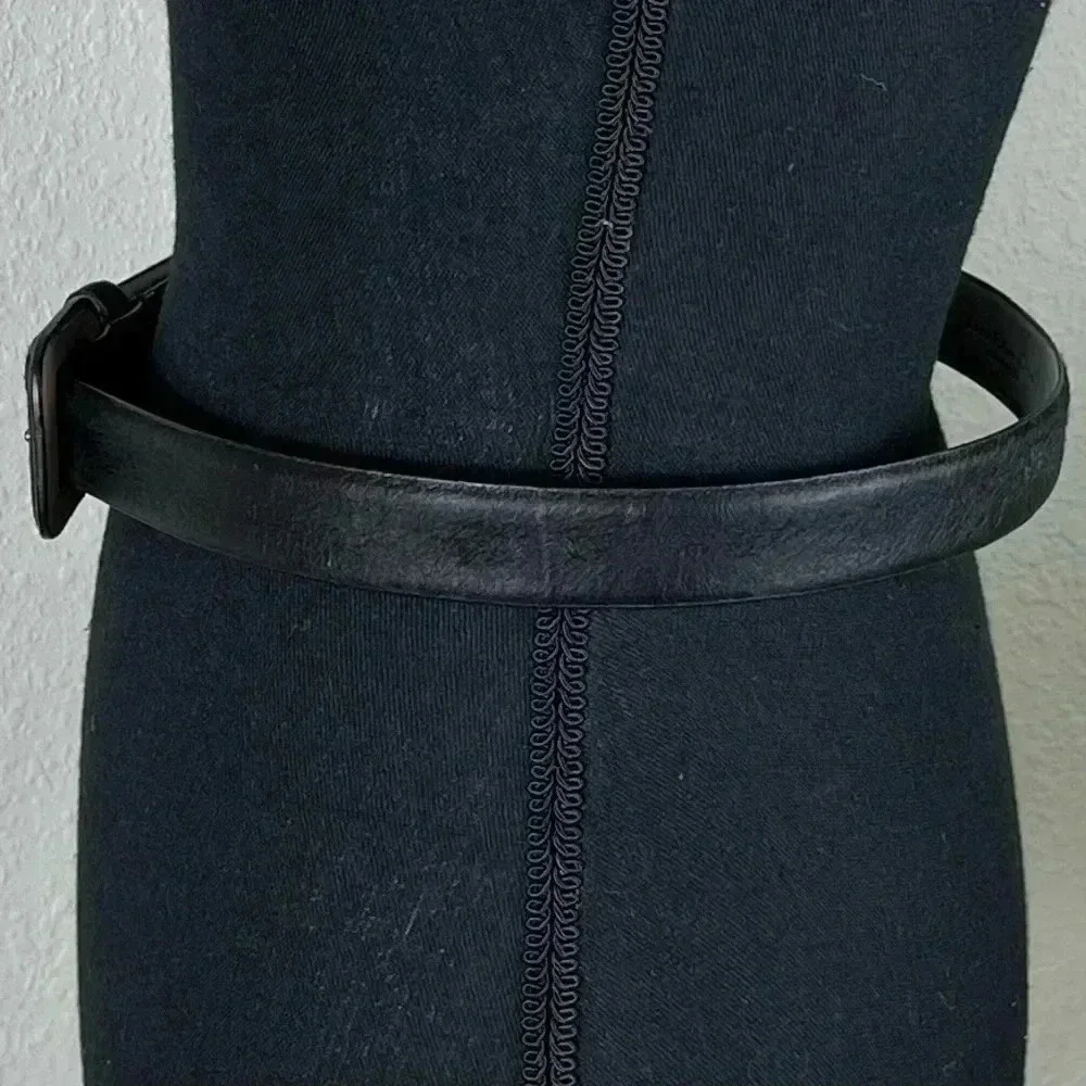 Lake Shore Drive Accessories | Genuine Dark Brown Leather Belt